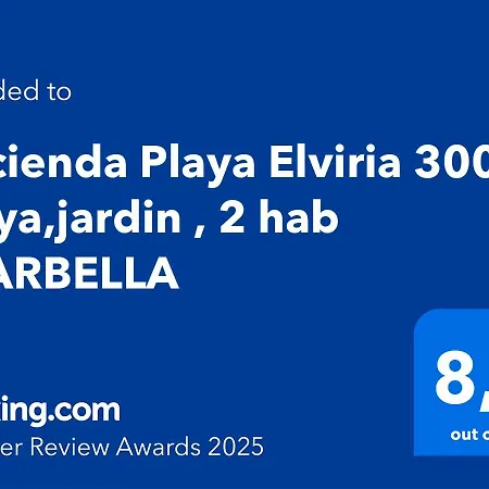 Hacienda Playa Elviria 300 M Playa,jardin , 2 Hab ,marbella Apartment Marbella